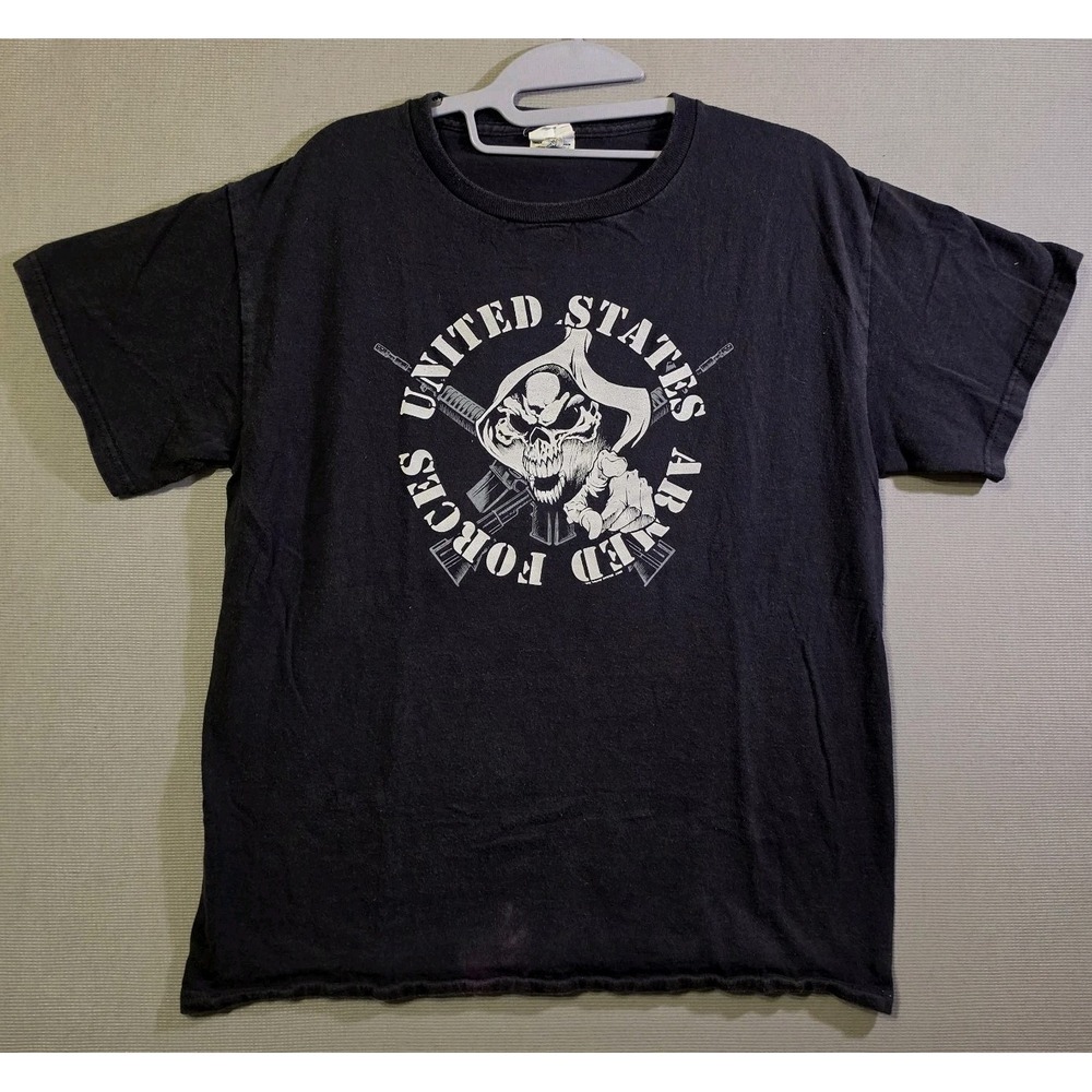 Delta Pro Weight U.S. Armed Forces Skull Military Graphic T-Shirt Black